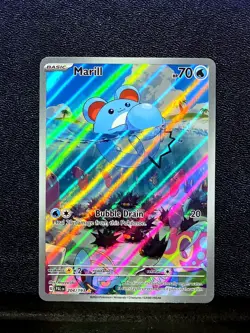 Pokemon TCG Marill Illustration Rare Holo 204/193 Sv02: Paldea Evolved - Image 1