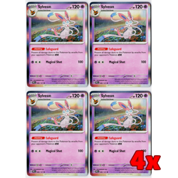 Pokemon TCG 4x Sylveon 040/131 Holo Prismatic Evolution Playset NM - Image 1