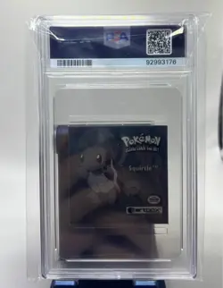 1999 POKEMON STICKERS SQUIRTLE SERIES 1 BONUS PRISM STICKER Psa 6 - Image 2