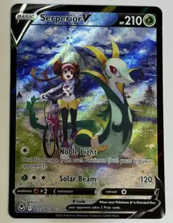 Serperior V TG13/TG30 Holo V Rare Silver Tempest Trainer Gallery Pokemon Holo NM - Image 1