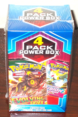 Pokemon 4 Pack Power Box Walgreens Exclusive 2024 Evolving Skies - Image 1