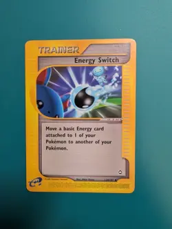 Pokemon Card 2002 Aquapolis Uncommon Trainer Energy Switch 120/147 NM - Image 1
