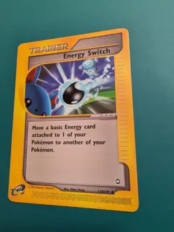 Pokemon Card 2002 Aquapolis Uncommon Trainer Energy Switch 120/147 NM - Image 3