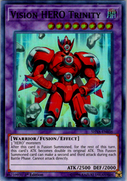 1X NM Vision HERO Trinity - SHVA-EN036 - Super Rare 1st Edition yugioh TCG - Image 1