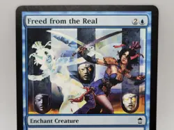 MTG Freed from the Real LP Champions of Kamigawa Enchant Creature Magic Card - Image 2