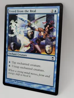 MTG Freed from the Real LP Champions of Kamigawa Enchant Creature Magic Card - Image 4