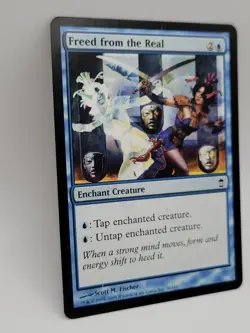 MTG Freed from the Real LP Champions of Kamigawa Enchant Creature Magic Card - Image 5