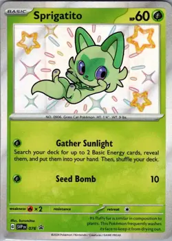 Sprigatito Promo SV: Scarlet & Violet Promo Cards 076 NM - Image 1