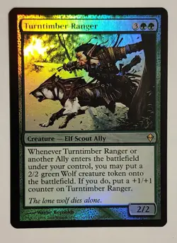 MTG Turntimber Ranger FOIL - Zendikar Foil - NM Magic The Gathering - Image 1
