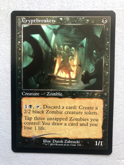 Mtg Carte Magic Secret Lair Cryptbreaker Retro Old Border FOIL English NM - Image 1