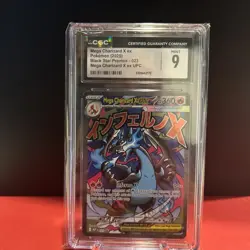 Mega Charizard X EX 023 Upc Black Star Promos Pokemon Mint CGC9 Graded - Image 1