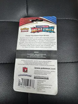 Pokemon Blister Booster Pack ARROKUDA HOLO Promo & COIN Battle Styles SEALED - Image 2