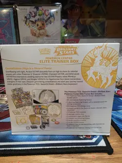 Brilliant Stars Pokemon Center Elite Trainer Box ETB SWSH09 Factory Sealed TCG - Image 3