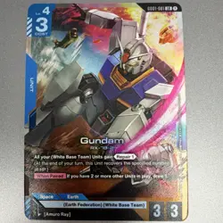 Bandai Gundam RX-78-2 Unit Card G001-001 Repair 1 When Paired Gundam War TCG - Image 1
