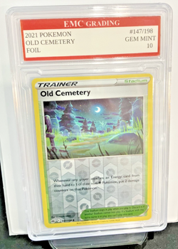 OLD CEMETERY 2021 FOIL #147/198 Pokemon Card GRADED 10 TCG - Image 1