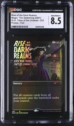 RISE OF THE DARK REALMS Secret Lair Foil Tales of the Undead CGC 8.5 MTG - Image 1