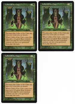Caller of the Claw x3 3x 2003 Legions Green Rare Creature MTG NM AZ1 - Image 1
