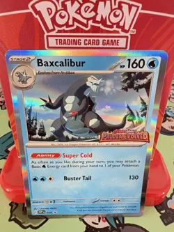Pokemon Baxcalibur 019 Prerelease Promo Paldea Evolved Stamped NM - Image 1