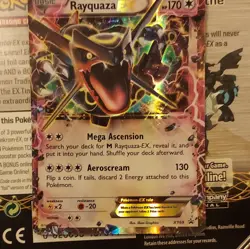 Pokemon Rayquaza EX Full Art Promo Holo XY Set Dragon Card XY69 English - Image 1