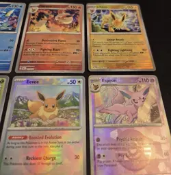 Prismatic Evolutions COMPLETE 9 Card Eeveelution Poke Ball Holo SET Pokemon TCG - Image 2