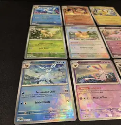 Prismatic Evolutions COMPLETE 9 Card Eeveelution Poke Ball Holo SET Pokemon TCG - Image 3