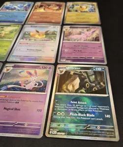 Prismatic Evolutions COMPLETE 9 Card Eeveelution Poke Ball Holo SET Pokemon TCG - Image 4