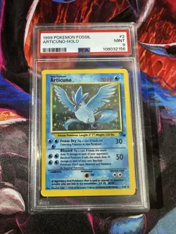 Articuno 2/64 Holo Rare Fossil PSA 9 Mint Pokemon TCG - Image 1