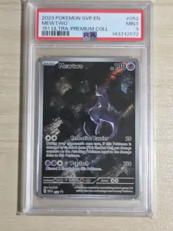 2023 POKEMON SVP EN-SV BLACK STAR PROMO 151 ULTRA-PREM COLL #052 MEWTWO PSA 9 - Image 4