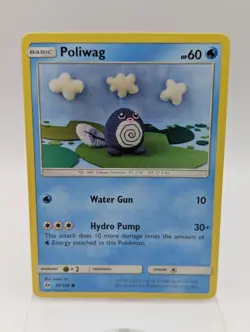 Poliwag 30/149 Common SM Base Set Asaka Ito Pokemon NM - Image 1
