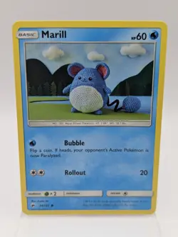 Marill 34/147 Common Burning Shadows Asaka Ito Pokemon NM - Image 1