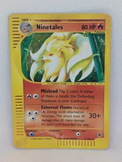 Ninetales 021/165 Expedition Base Set Holo Rare Pokemon TCG Nintendo MP - Image 1