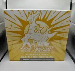 Brilliant Stars Pokemon Center ETB Pokemon TCG Sword & Shield Elite Trainer Box - Image 1