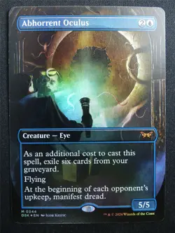 Abhorrent Oculus Borderless Foil - DSK - Mtg Card #3EZ - Image 1