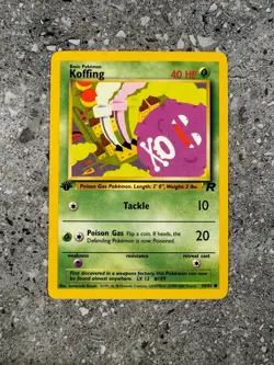 Pokemon TCG Cards 1st Edition Koffing 58/82 Team Rocket EXC-NM - Image 1