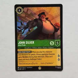 John Silver 89/204 Disney Lorcana Fabled Regular Legendary Card NM - Image 1