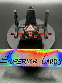 x1 MTG 20-SIDED D20 LIFE COUNTER DICE Final Fantasy FIN - RED - Image 1