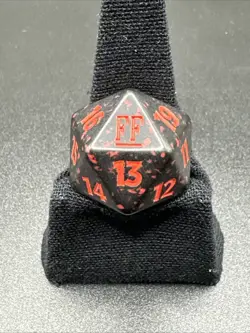 x1 MTG 20-SIDED D20 LIFE COUNTER DICE Final Fantasy FIN - RED - Image 2