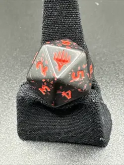 x1 MTG 20-SIDED D20 LIFE COUNTER DICE Final Fantasy FIN - RED - Image 3