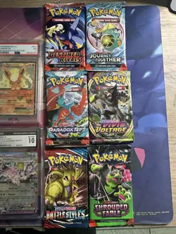 PSA, TAG & CGC Graded Lot of 8 Pokemon Slabs - GRADE 5-10 Collection + 6 B Pks - Image 3