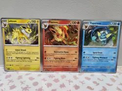Pokemon TCG - Flareon Vaporeon Jolteon SVP167 168 169 - Prismatic Evolutions - Image 1