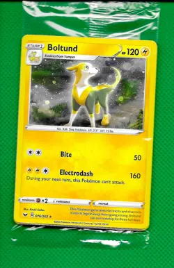 Pokemon 2022 Knock Out Collection Promos (SEALED) Boltund 76/202 Cosmos Holo NM* - Image 3