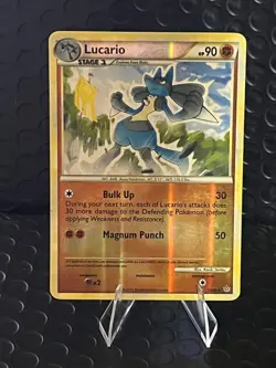Lucario 19/95 Unleashed Reverse Holo Rare 2010 Pokemon TCG HP 90 - Image 1