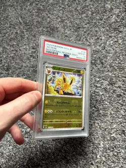 PSA Gem Mint 10 Jolteon 135/165 Master Ball Reverse Holo Japanese 151 Pokemon - Image 5