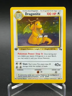Dragonite 4/62 - Fossil 1st Edition Holo - Pokemon - LP - Image 1
