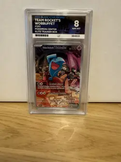 Pokemon Team Rocket's Wobbuffet 203 - Pokemon Center Stamped - Ace 8 - Image 1