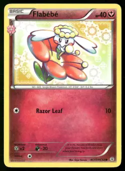 Flabebe RC17/RC32 Common Generations Pokemon Heavily Played - Image 1