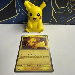 Pikachu 051/162 Holo Promo Pokemon Holo NM - Image 1