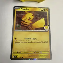 Pikachu 051/162 Holo Promo Pokemon Holo NM - Image 2