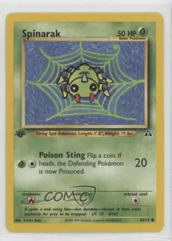 Spinarak 1st Ed. Pokemon Neo Discovery #64 2001 - Image 1