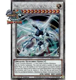 Yugioh! 1x Shooting Quasar Dragon RA04-EN158 Platinum Secret Rare 1st Ed NM - Image 1